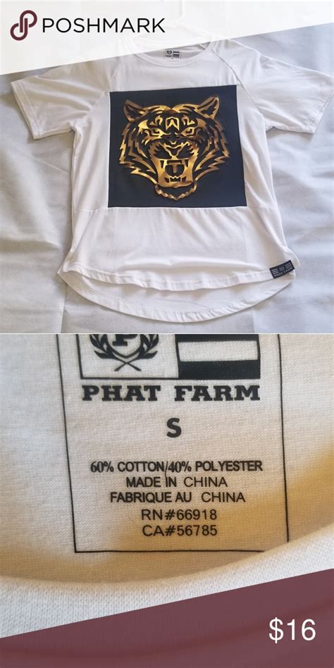 Phat Farm T shirt Tiger design Phat Farm Shirts Tees - Short Sleeve