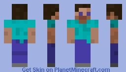 32x16 Steve (in 64x32 format) Minecraft Skin