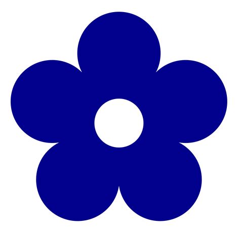 blue flower clipart - Clip Art Library