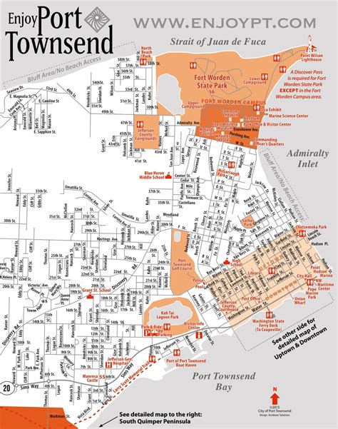 Port Townsend Tourist Map - Ontheworldmap.com