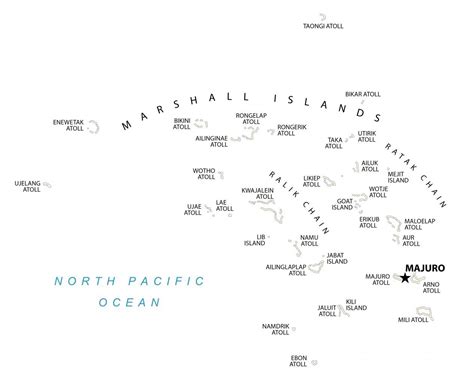 Marshall Islands Map - Atolls and Islands - GIS Geography