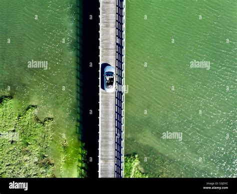 Bridge with a Car Stock Photo - Alamy