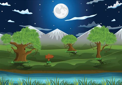 Moonlight Background Vector Art, Icons, and Graphics for Free Download