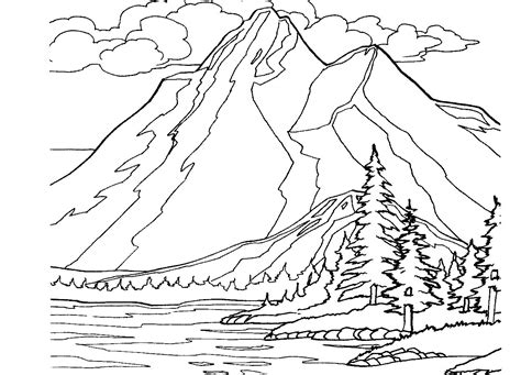 Free Coloring Pages Landscapes Printables - Printable Templates