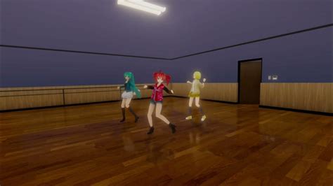 【MMD】fukkireta 【dance practice ver.1】 - YouTube