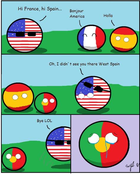 Portugal, NOT Spain - Countryballs | Country jokes, Funny pictures, Memes