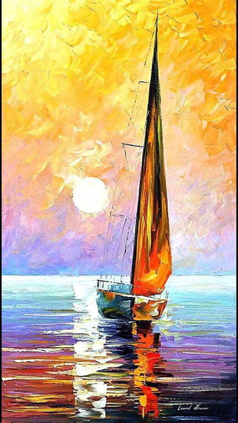 Resultado de imagen de paisajes de chile con botes | Sailboat painting, Abstract oil painting ...