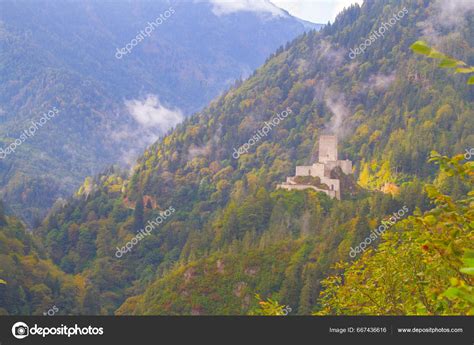 Zilkale Castle Rize Turkey Medieval Castle Located Firtina Valley Zil ...