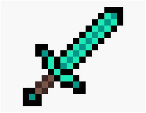 Transparent Diamond Sword Minecraft, HD Png Download - kindpng