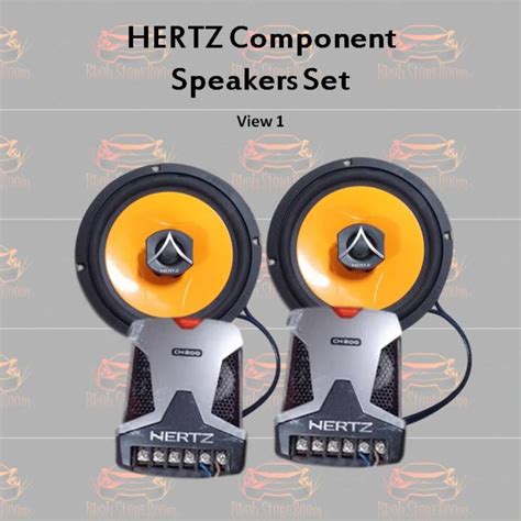 Hertz Component Speakers Set, Car Accessories, Accessories on Carousell