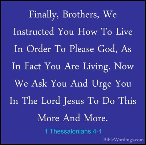 1 Thessalonians 4 - Holy Bible English - BibleWordings.com