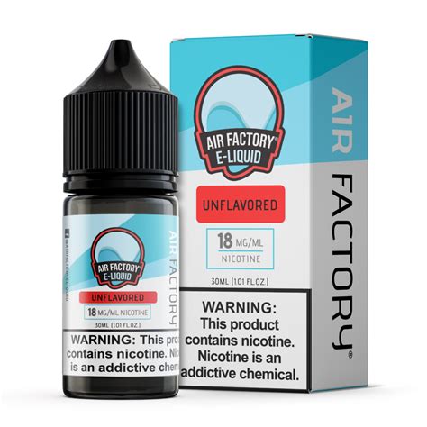 Air Factory Unflavored 30ml Nic Salt Vape Juice - 36MG - Element Vape