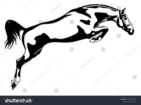 Logo Jumping Horse Stock Vector (Royalty Free) 1324639121 | Shutterstock