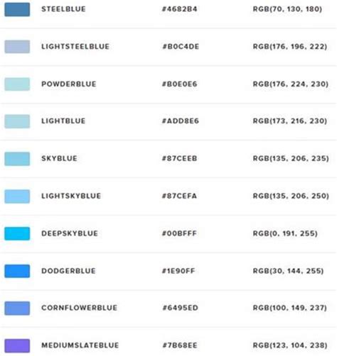 140+ Kode Warna HTML dan CSS Lengkap (Kode Hex dan RGB) - InfoAkurat.com