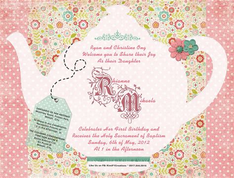 Free Printable Tea Party Invitations