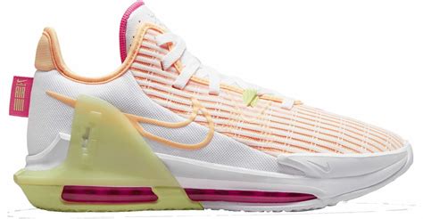 Nike Lebron Witness 6 VI White/Orange Mens Basketball Shoes 2021 All NEW - Athletic