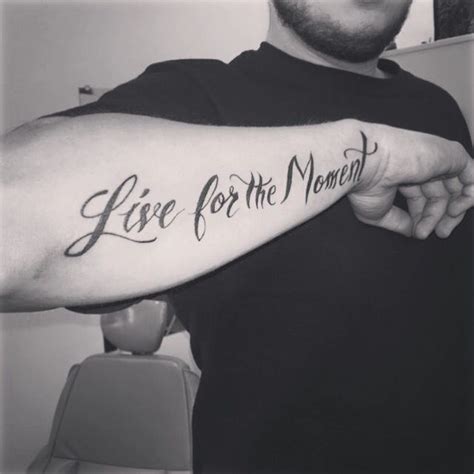 My newest tattoo "Live for the moment" | Japanese tattoo, Tattoo quotes ...