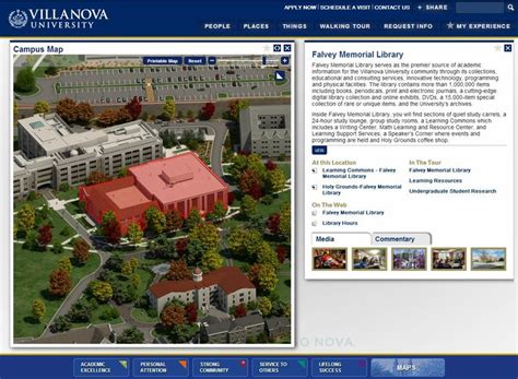 Villanova University Campus Map