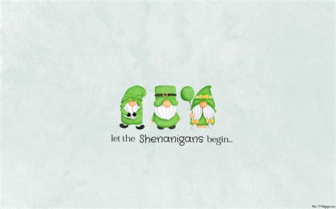 Saint Patrick's Day - Gnomes in Green St Patrick costume 4K wallpaper ...