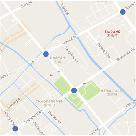 Map of the research area in Taicang city. | Download Scientific Diagram