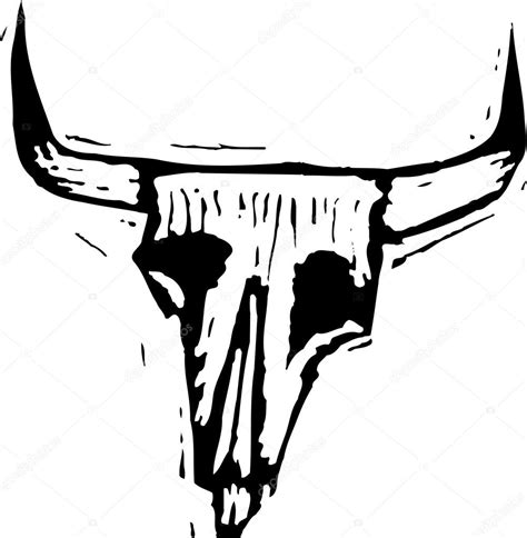 Vector Illustration of Steer Skull — Stock Vector © ronjoe #30503613