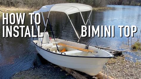 How to Install a Bimini Top on your boat - YouTube