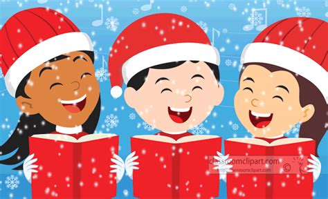 Christmas Animated Clipart-children singing christmas carols with ...