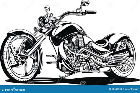 My Black and White Motorbike Design Stock Vector - Illustration of bike, sporty: 66450331