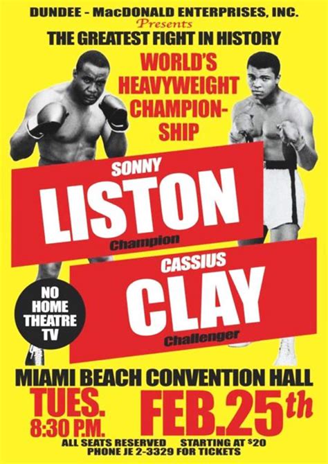 Cassius Clay vs Sonny Liston – Feb 25, 1964 (1st Fight) | DGL Sports ...