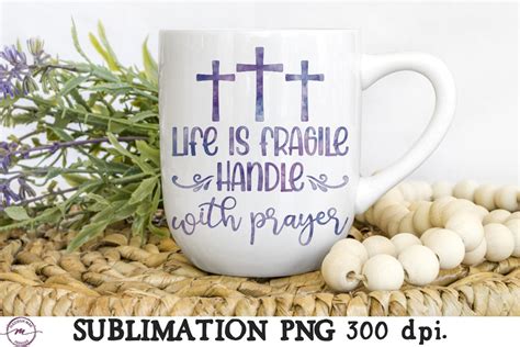 Prayer PNG - Christian Mug Sublimation Design - So Fontsy