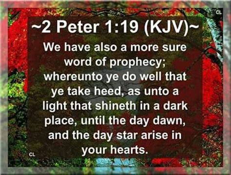 2 Peter 1:19 KJV | King james bible verses, King james bible, Kjv