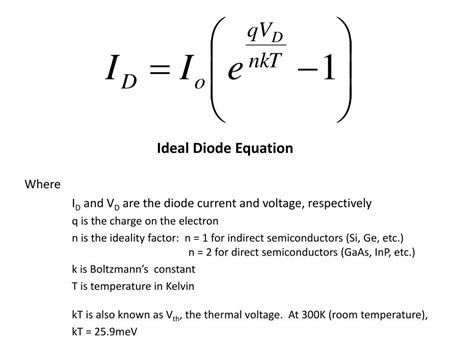 PPT - Ideal Diode Equation PowerPoint Presentation, free download - ID:1563961