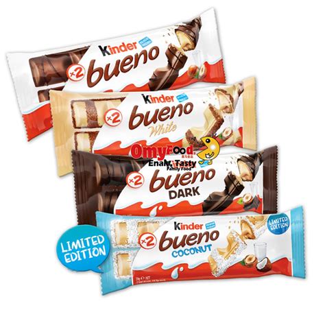 Kinder Bueno, Kinder Bueno White, Kinder Bueno Dark Variety Combo (6 ...