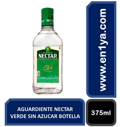 AGUARDIENTE NECTAR VERDE SIN AZUCAR BOTELLA X375ml