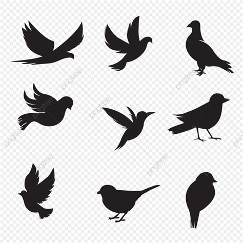 Collection Silhouette PNG Free, Bird Silhouette Collection, Silhouette, Bunny, Shadow PNG Image ...