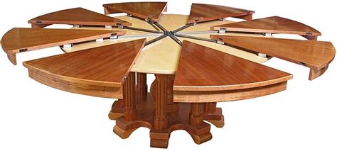 Pretty Dining Room Designs Ideas With Wooden Circular Tables 26 | Expanding round table, Dining ...