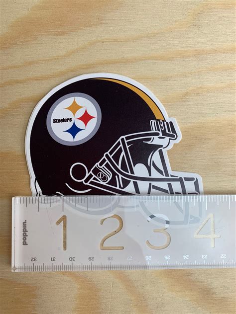 Pittsburgh Steelers Helmet Sticker 4 Football NFL Decal | Etsy