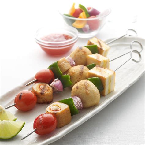 Grilled Seafood and Vegetable Skewers - QL Kitchen