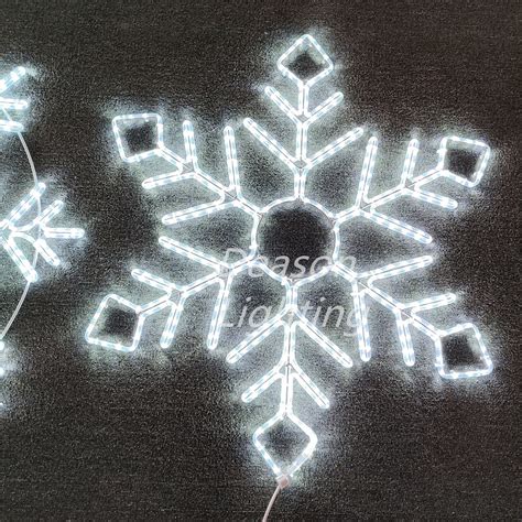 Christmas light snowflake