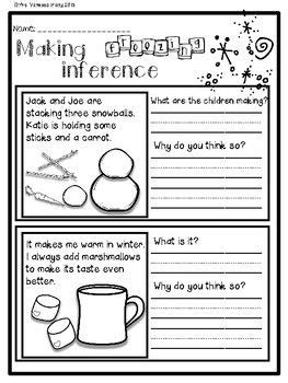 Winter Math and Literacy No Prep Printables First Grade | Winter math, 1st grade math worksheets ...