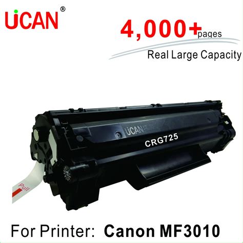 CRG 725 Toner Cartridge for Canon MF3010 printer 4,000+ pages Large Capacity & Refillable-in ...