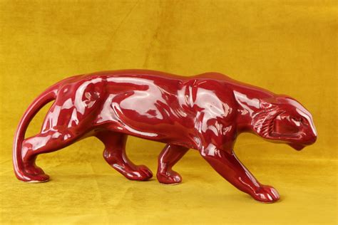 Figur Jaguar Art Deco Original france Porcelan -WH200608352