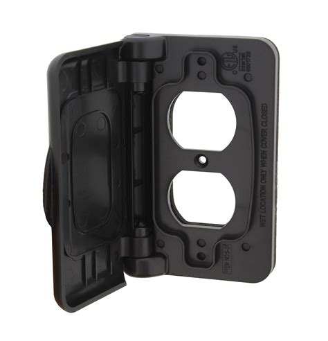 ABN Weatherproof Receptacle Cover in Black for RV Outdoor Electrical ...