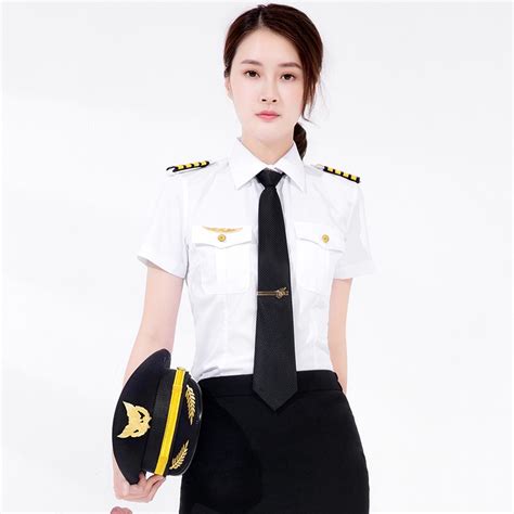 [Ready Stock] Aviation Uniform Shirt National Aviation Uniform Female ...