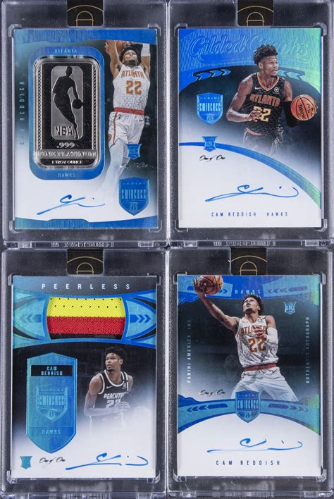 Lot Detail - 2019-20 Panini Eminence Cam Reddish Signed Rookie Card Collection (4 Different #1/1 ...