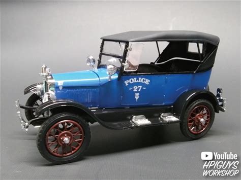 1927 Ford T Vintage Police Car (1/25) (fs)