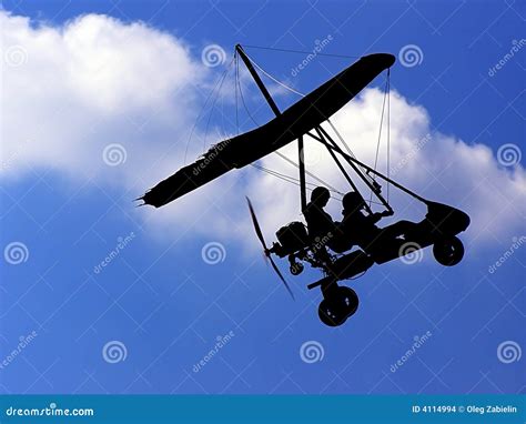 Microlight Aircraft In Silhouette Royalty-Free Stock Photography | CartoonDealer.com #1491377