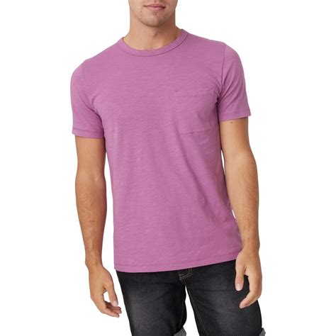 Allgood Men's Slub Pocket Tee - Purple | BIG W