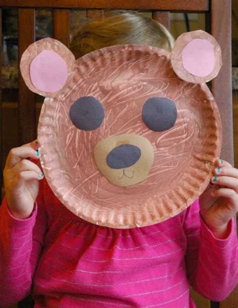 Fuzzy Brown Bear Craft | What Can We Do With Paper And Glue