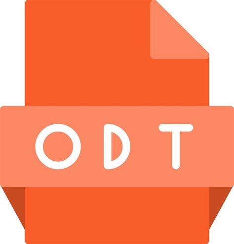 Odt File Format Icon 15830496 Vector Art at Vecteezy